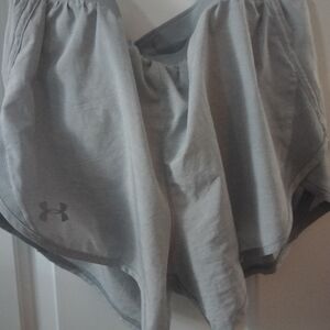 Under Armour Women's Light Gray Athletic Shorts
